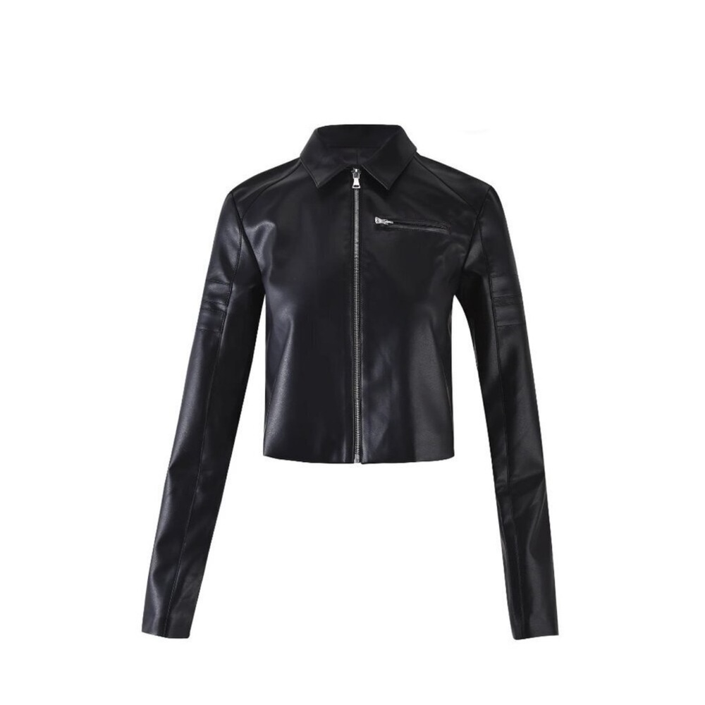 Tiger Mist NWT Ryder Faux Leather Black Moto Jacket Size XS